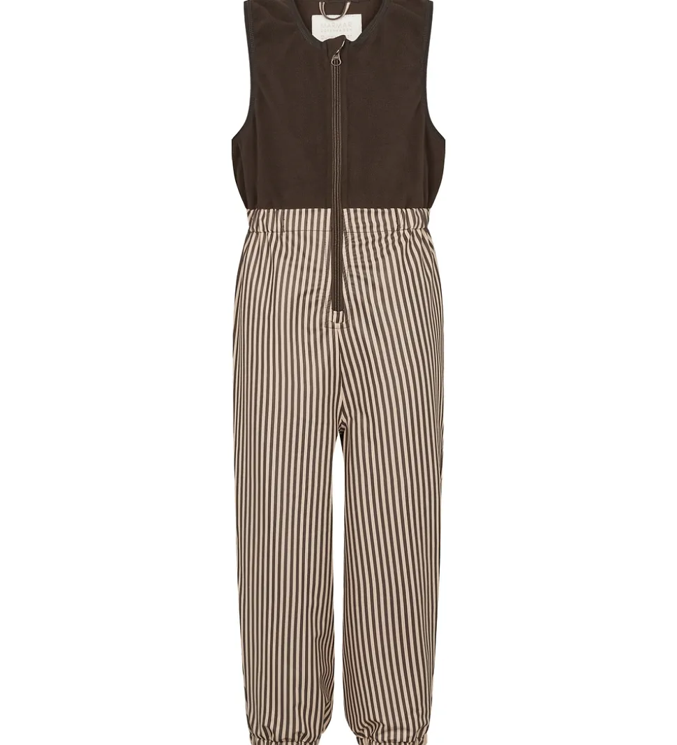 MarMar Regntøj m Fleece - PU - Obo - Brown Stripe