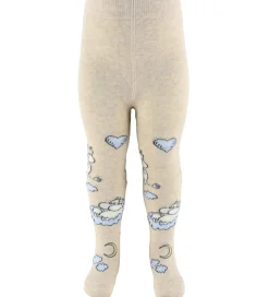 MarMar Strømpebukser - Jacquard - Moomin - Beige Meleret