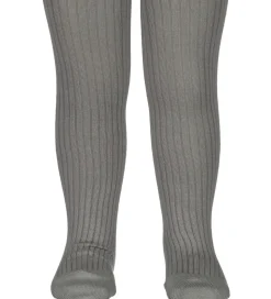 MarMar Strømpebukser - Rib - Grey Melange