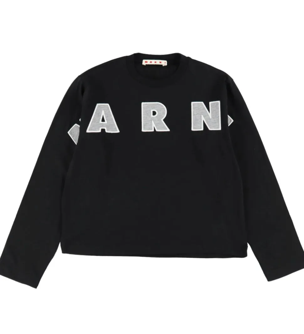 Marni Bluse - Sort/Cool Grey Melange