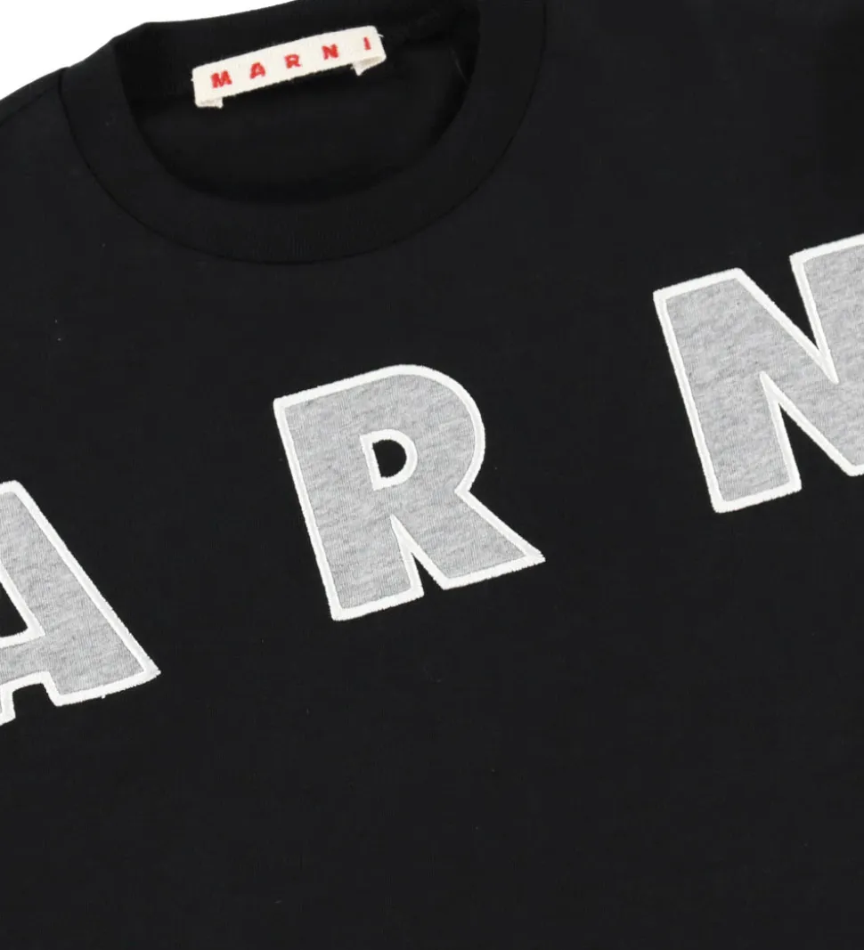 Marni Bluse - Sort/Cool Grey Melange
