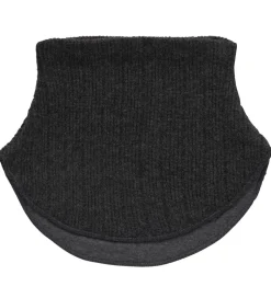 Melton Halsedisse - Uld/Bomuld - 2-lags - Sort