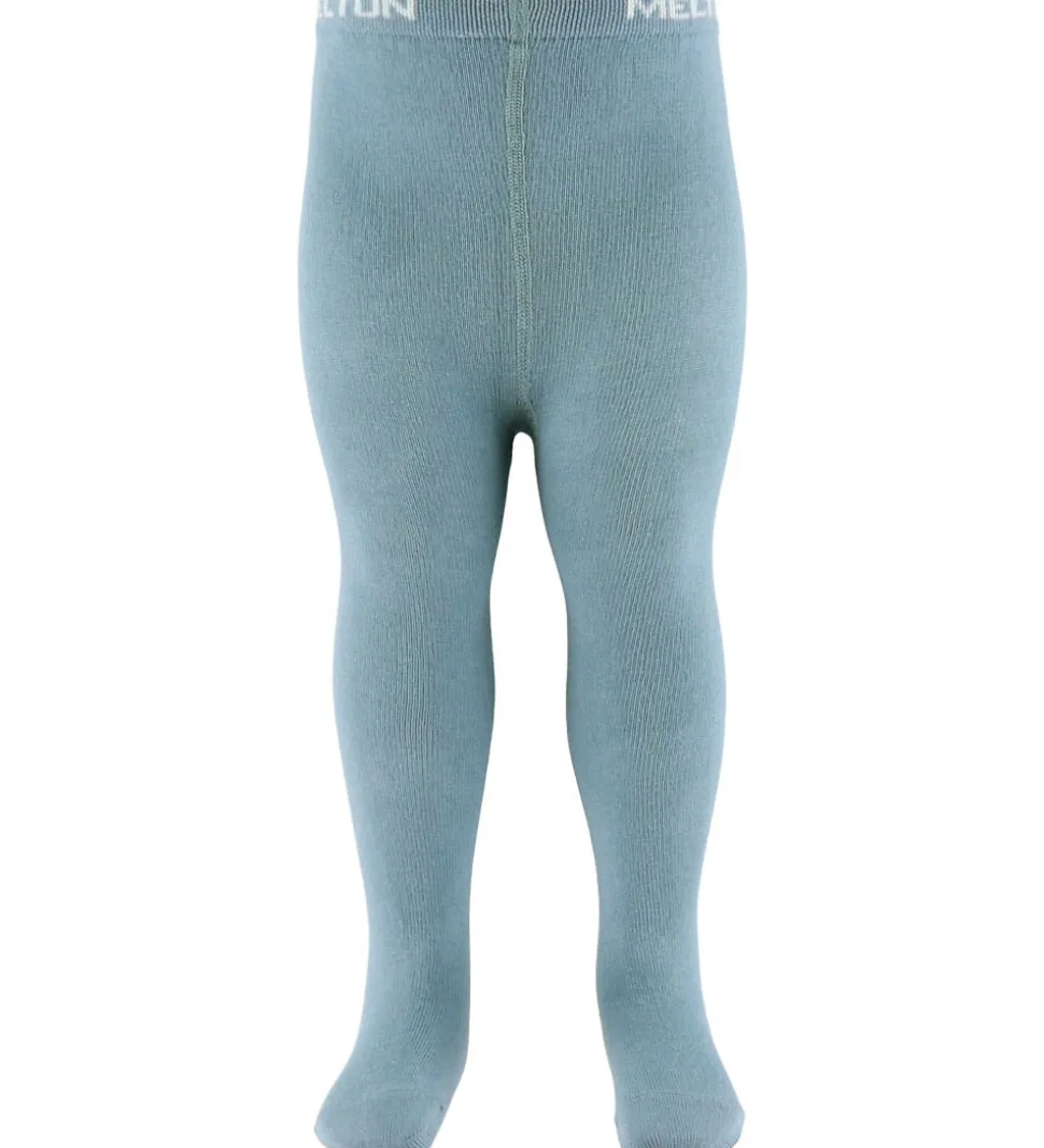 Melton Strømpebukser - Faded Denim