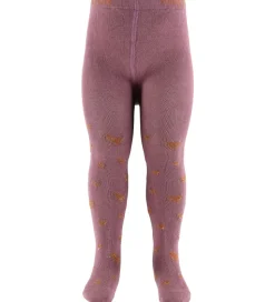 Melton Strømpebukser - Hearts Tights - Grape Shake