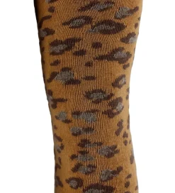 Melton Strømpebukser - Leopard - Biscuit