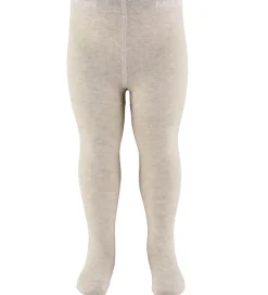 Melton Strømpebukser - Lys Beige Meleret