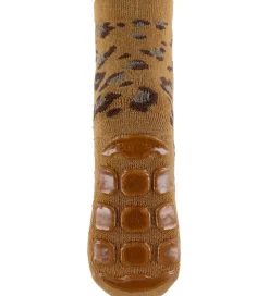 Melton Strømper - ABS - Leopard - Biscuit