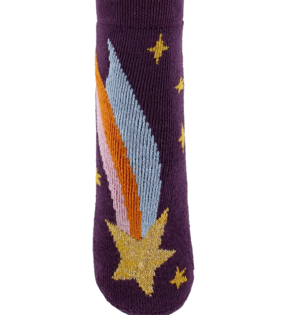 Melton Strømper - ABS - Shooting Star - Hortensia