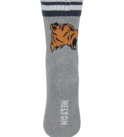 Melton Strømper - Tiger - Lysegråmeleret