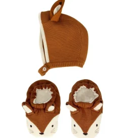 Meri Meri Sæt - Futter/Babyhjelm - Ræv