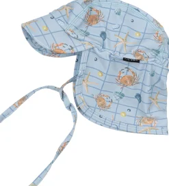 Mikk-Line Badehat - UV50+ - Faded Denim m. Tern/Print