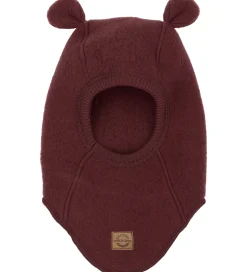 Mikk-Line Elefanthue - Uld - 1-lags - Rum Raisin m. Ører