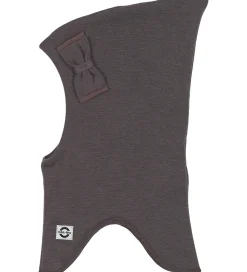 Mikk-Line Elefanthue - Uld/Akryl - 2-lags - Sparrow m. Sløjfe