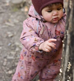 Mikk-Line Flyverdragt - AOP Floral - Burlwood