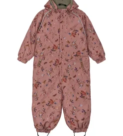 Mikk-Line Flyverdragt - Floral - Burlwood m. Print