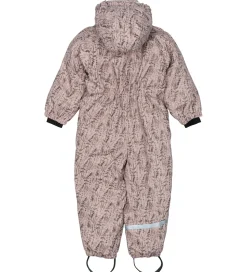 Mikk-Line Flyverdragt - PU - Recycled - Cloud Gray m. Print