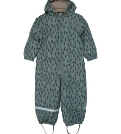 Mikk-Line Flyverdragt - Recycled - Balsam Green m. Print