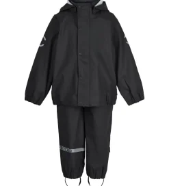 Mikk-Line Regntøj - Recycled - PU - Black