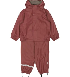 Mikk-Line Regntøj m. Fleece/Seler - PU - Recycled - Apple Butter