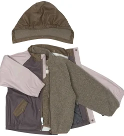 Mikk-Line Regntøj m. Fleece/Seler - PU - 3i1 - Sparrow