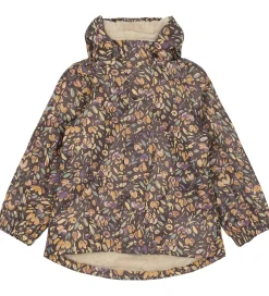 Mikk-Line Regntøj m. For - PU - Raisin m. Blomster