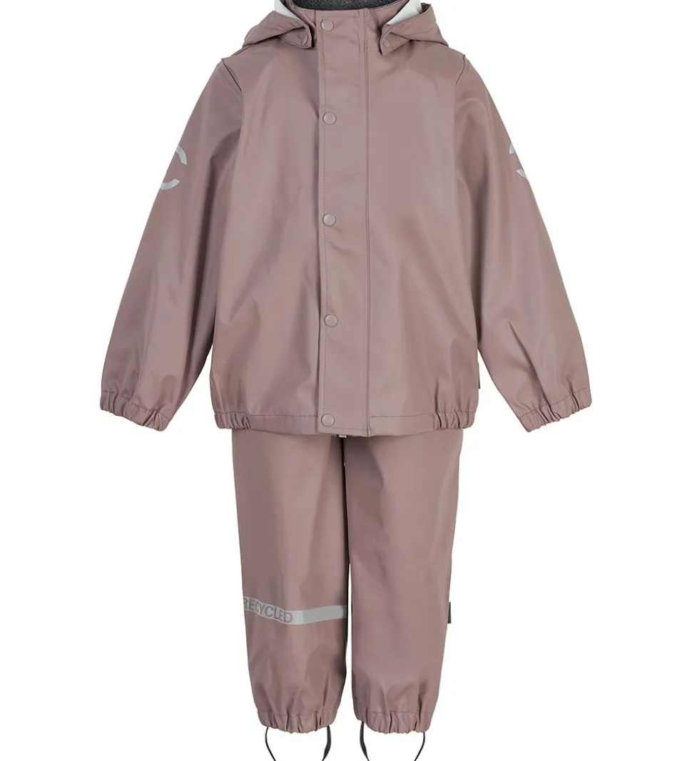 Mikk-Line Regntøj m. Seler - PU - Recycled - Adobe Rose