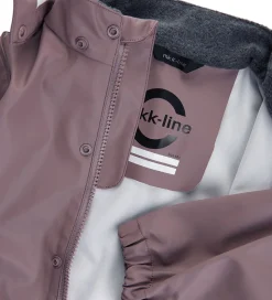 Mikk-Line Regntøj m. Seler - PU - Recycled - Twilight Mauve