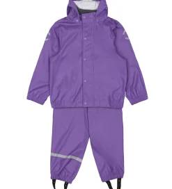 Mikk-Line Regntøj m. Seler - PU - Deep Lavender