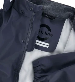 Mikk-Line Regntøj m. Seler - PU - Recycled - Blue Nights