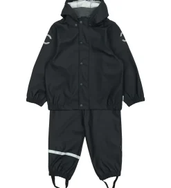 Mikk-Line Regntøj m. Seler - PU - Dark Navy