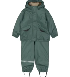 Mikk-Line Regntøj m. Termo/Seler - PU - Balsam Green m. Tyr