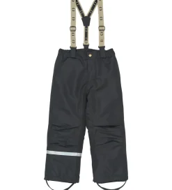 Mikk-Line Skibukser m. Seler - Recycled - Sort