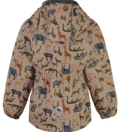 Mikk-Line Softshelljakke m. Fleece - Recycled - Nougat m. Dyr