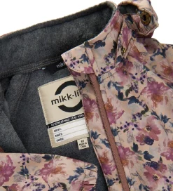 Mikk-Line Softshelljakke m. Fleece - Recycled - Nougat m. Blomst