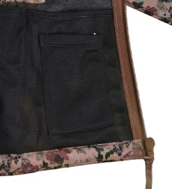 Mikk-Line Softshelljakke m. Fleece - Recycled - Nougat m. Blomst