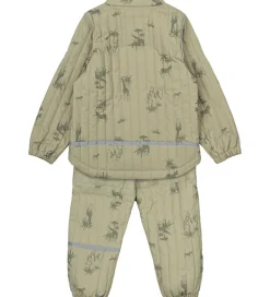 Mikk-Line Termotøj - Gray Green m. Print