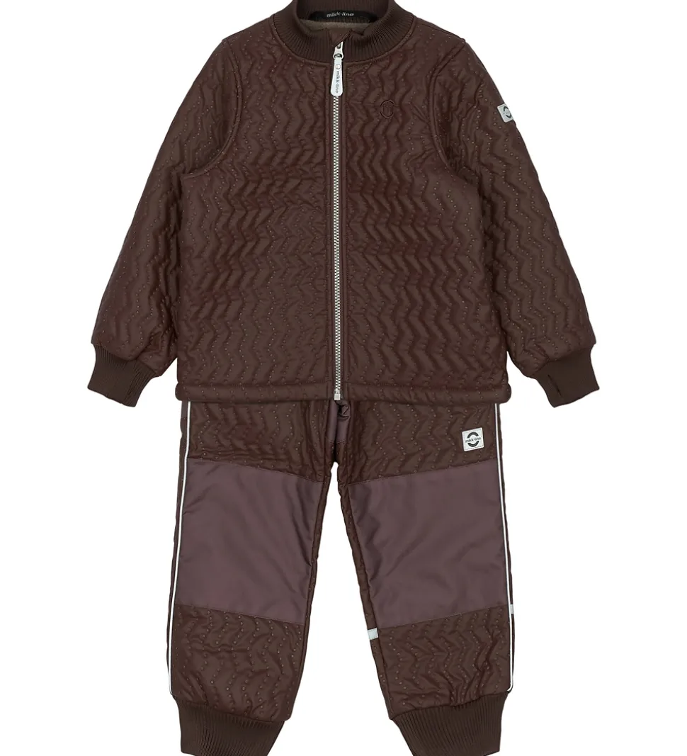 Mikk-Line Termotøj m. Fleece - Duvet - Coated - French Roast