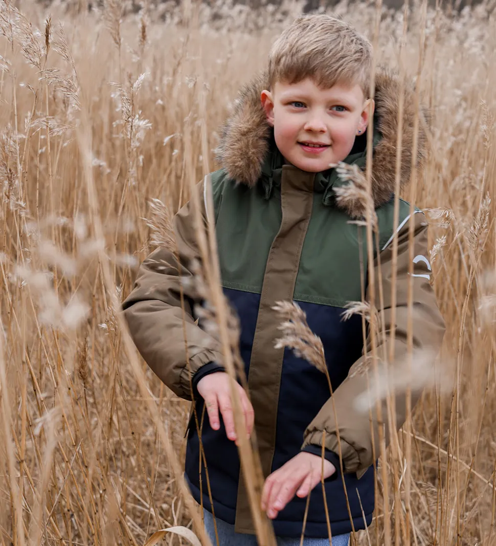 Mikk-Line Vinterjakke - Olive Night/Navy