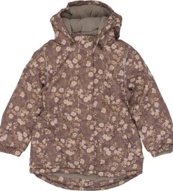 Mikk-Line Vinterjakke - Recycled - Sparrow m. Blomster
