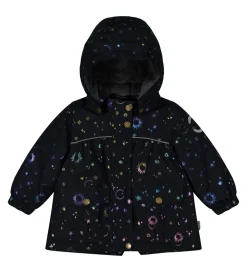 Mikk-Line Vinterjakke - Recycled - Dark Navy m. Print