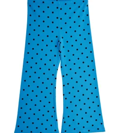 Mini Rodini Bukser - Flared - Polka Dots - Blå