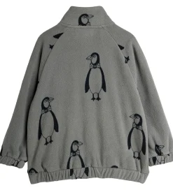 Mini Rodini Fleecejakke - Penguin - Grå