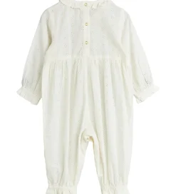 Mini Rodini Heldragt - Strawberry Schiffli - Hvid