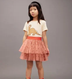 Mini Rodini Nederdel - Tyl - Pink m. Prikker