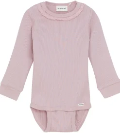 Minymo Body l/æ - Rib - Modal/Bomuld - Shadow Gray
