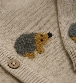 Minymo Cardigan Knit - Beige Melange