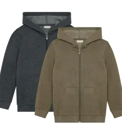 Minymo Cardigans m. Hætte - 2-pak - Vetiver