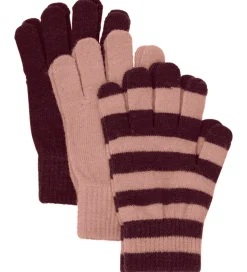 Minymo Handsker - 3-pak - Uld - Catawba Grape