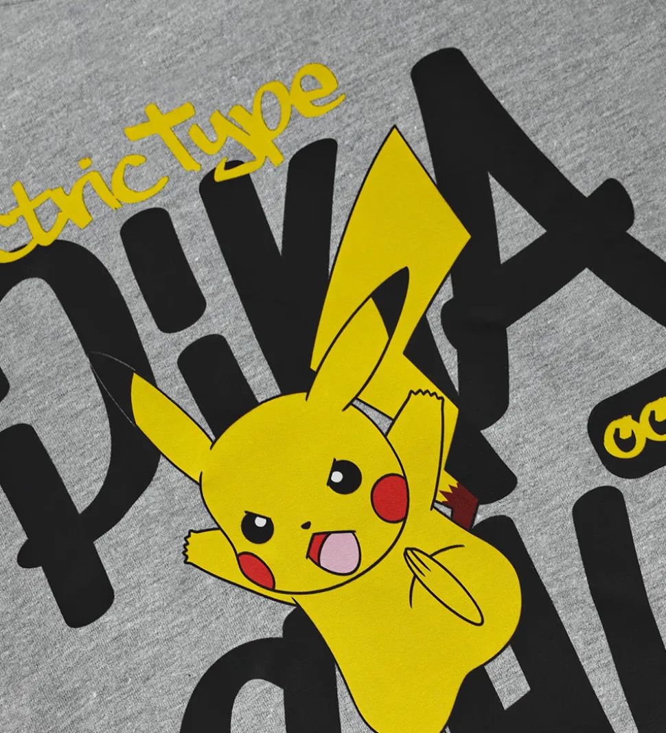 Minymo Hættetrøje - Pokémon - Gråmeleret