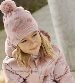 Minymo Hue - Strik - Misty Rose m. Hjerter/Kvast